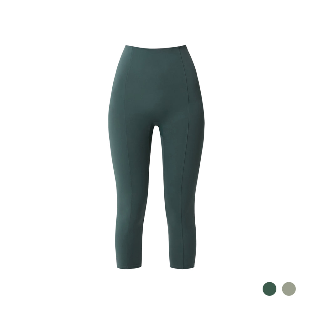 QUA VINO - [현재분류명] - Powder细腿描绘紧身裤7分 (2 colors)