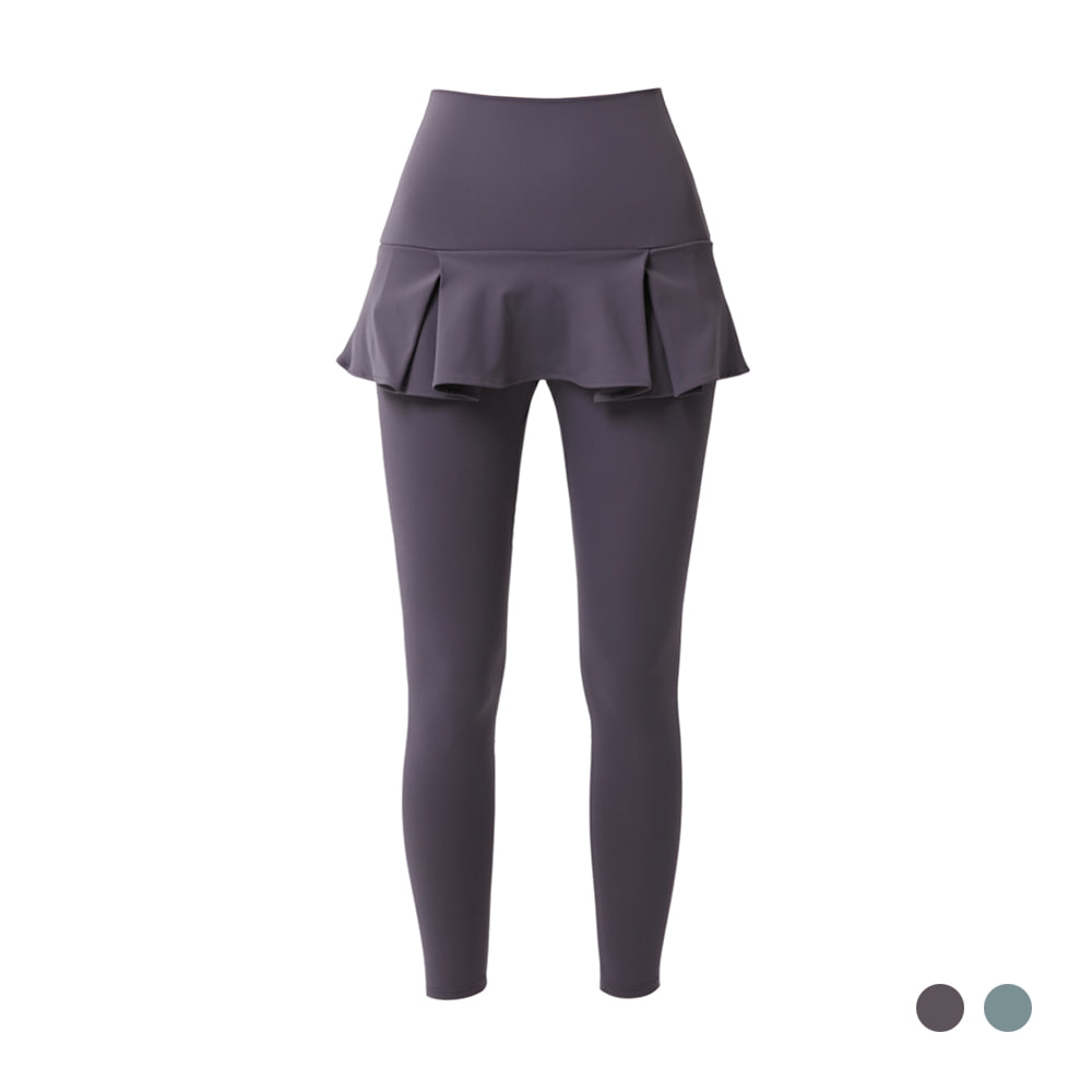 QUA VINO - [현재분류명] - Powder带裙紧身裤 (2 colors)